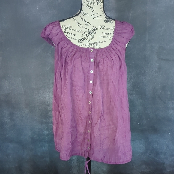 Purple Boho Top - Picture 3 of 3